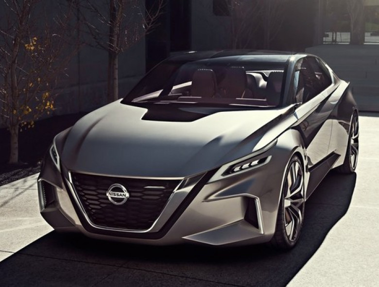 Chamado de Vmotion 2.0 concept, três volumes antecipa as linhas da futura geração do Altima